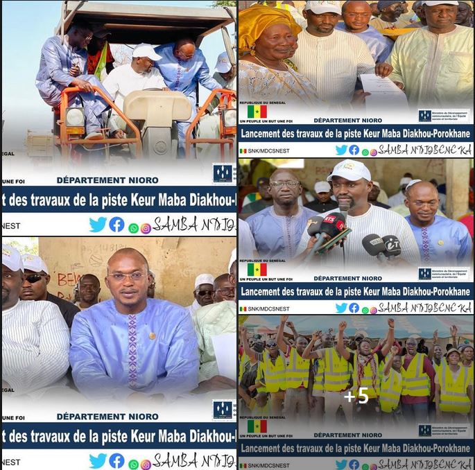 Lancement des travaux de la piste KEUR MABA DIAKHOU-POROKHANE