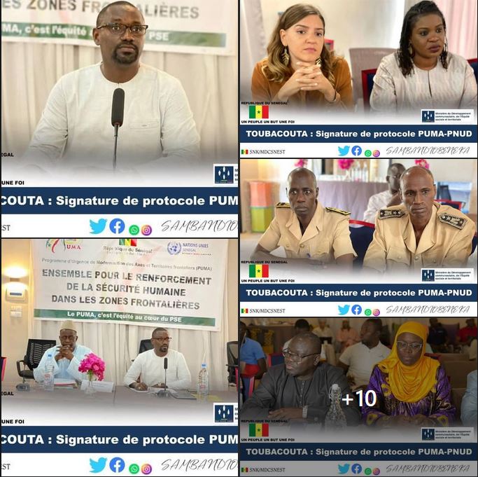 Toubacouta : Signature du protocole PUMA-PNUD