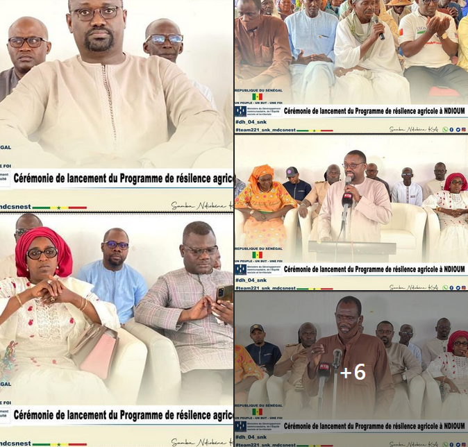 Cérémonie de lancement du programme de la Résilience  agricole à Ndioum