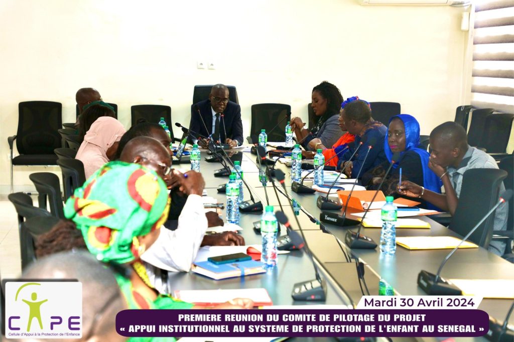 Appui institutionnel au système de protection de l’enfance du Sénégal : le comité de pilotage a tenu sa première réunion