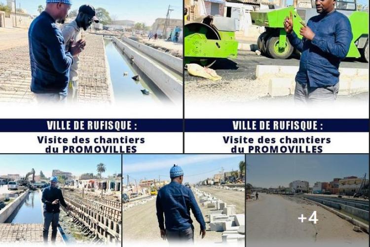 Visite des chantiers dU PROMOVILLES