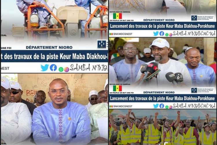 Lancement des travaux de la piste KEUR MABA DIAKHOU-POROKHANE