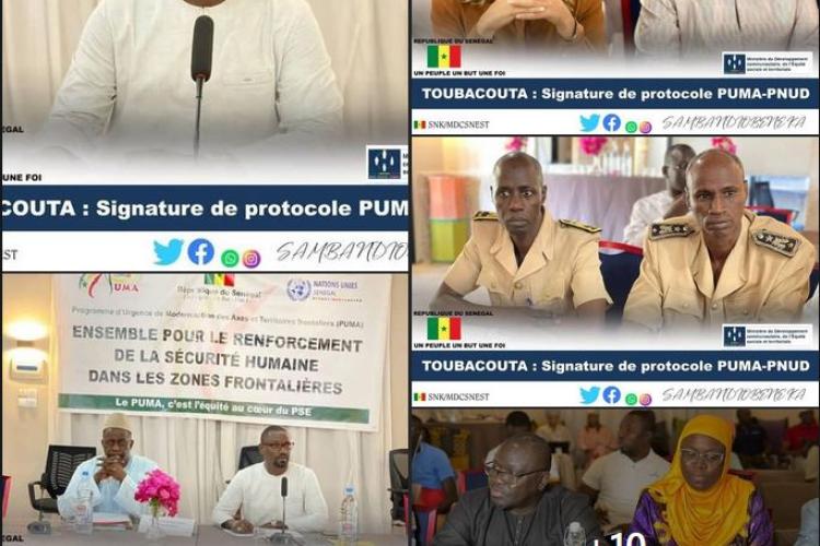 Toubacouta : Signature du protocole PUMA-PNUD