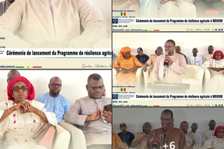 Cérémonie de lancement du programme de la Résilience  agricole à Ndioum